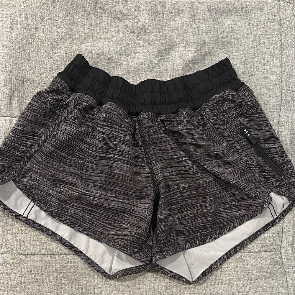 lululemon athletica Black and Gray tracker Shorts